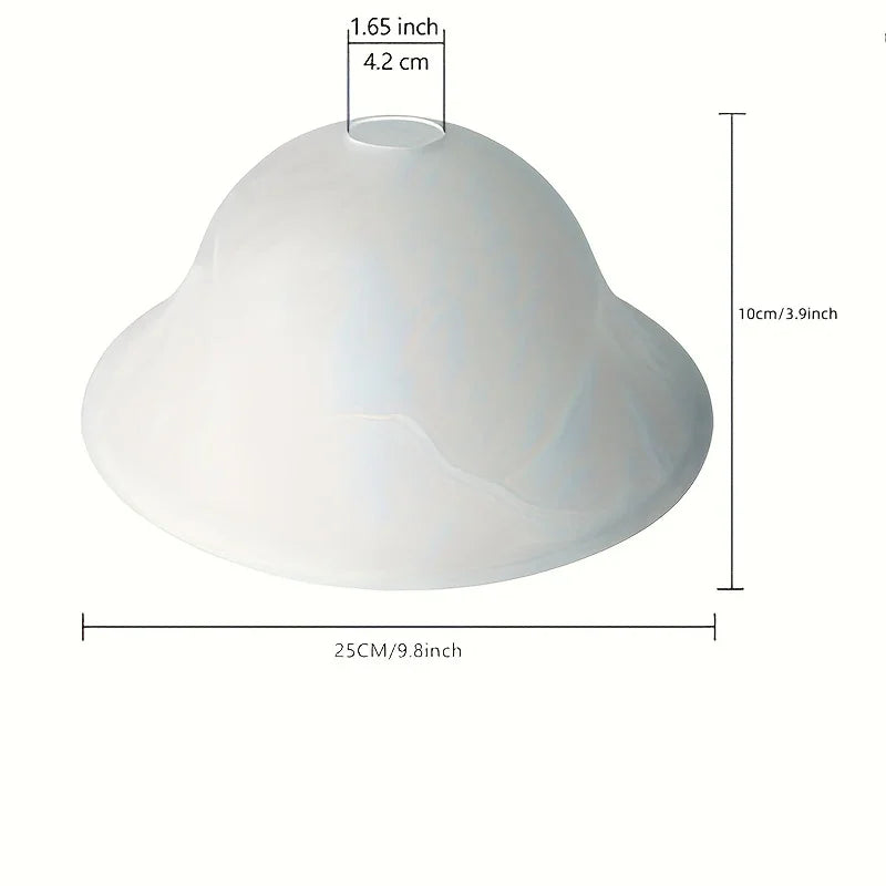 1pc American Brown Milky White Glass Lampshade
