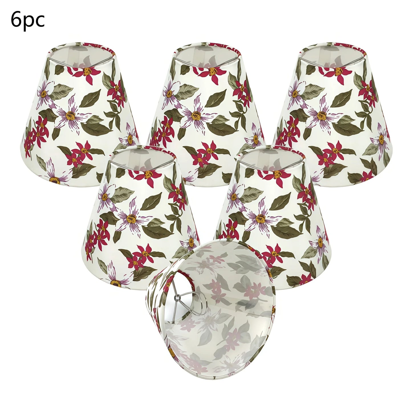 3/6pcs Modern Fabric & Metal Ceiling Fixture with Soft Glow Lampshade