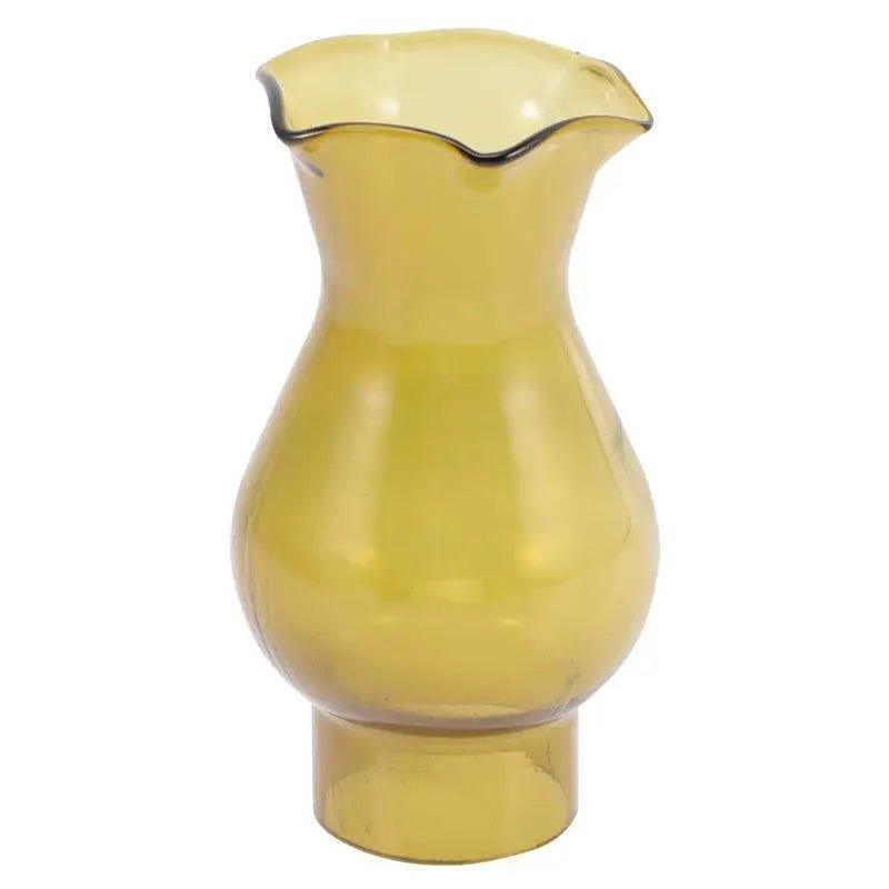 Glass Oil Lamp Shade Kerosene Lamp Cover for Home Decoration Glass Sconces Specialty Shades Light Yellow