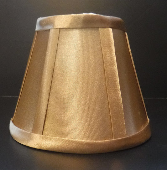 Satin Gold Chandelier with Sateen Lining - Adrianas Specialty Lamp Shades