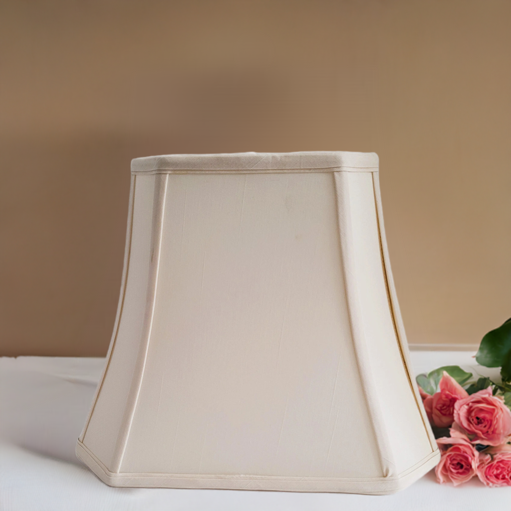 20298 Rectangular Cut Corner Silk Shade - Adrianas Specialty Lamp Shades