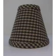 Grey Check Chandelier Shade chandelier-lamp-shades Adrianas Specialty Lamp Shades