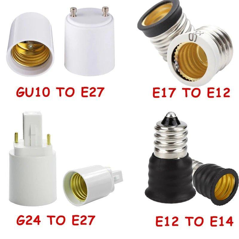 Light Bulb Adaptor Socket Bases Lamp Holder Converter Bulb Socket Extender Lamp Shades Adrianas Specialty Lamp Shades