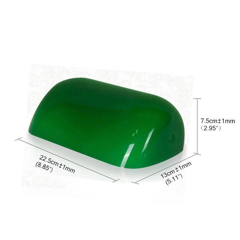Newrays Green/Blue/Amber/White Glass Banker Lamp Cover bankers-lampshades Adrianas Specialty Lamp Shades