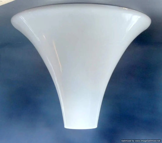 Opal Satin Torchiere Glass Shade | 13¼" Top, 10½" Height, 3¼" Fitter | SKU 60172 - Adrianas Specialty Lamp Shades
