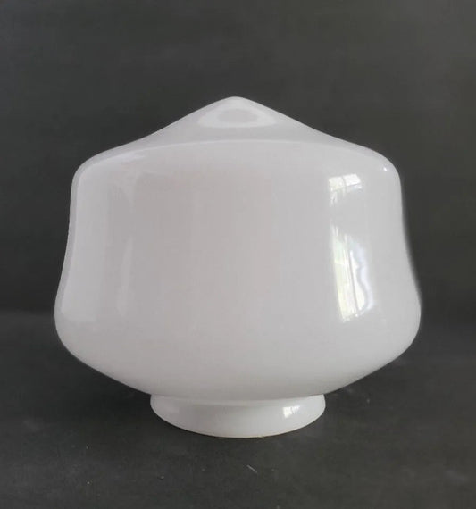 Opal School House Shade: Timeless Elegance three-and-four-inch-fitters Adrianas Specialty Lamp Shades