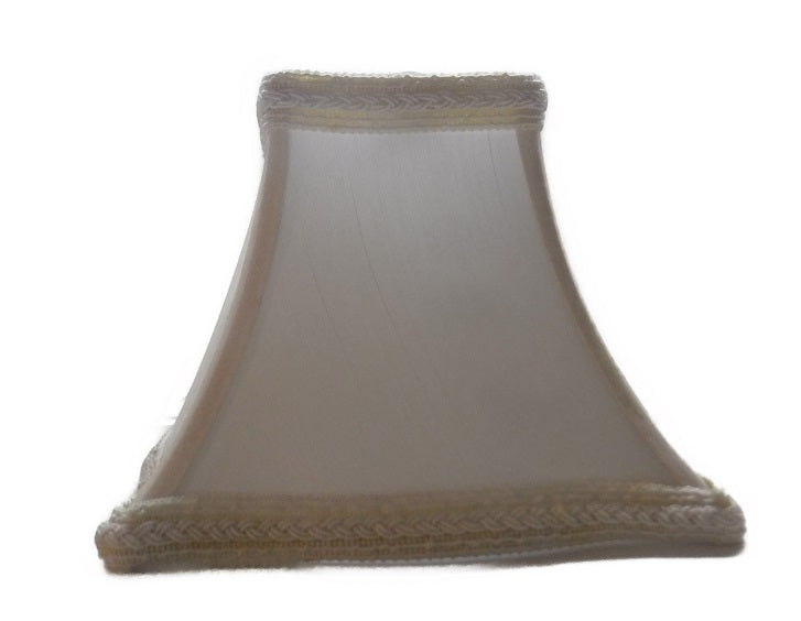 Cream Inverted Square Chandelier Shades - Adrianas Specialty Lamp Shades