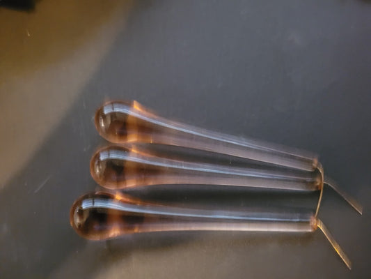 39114 Pink Moon Drop Finials set of three - Adrianas Specialty Lamp Shades