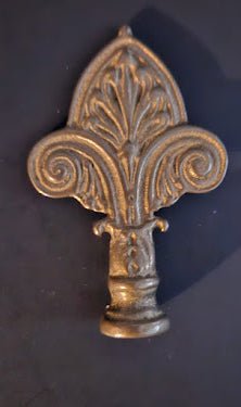 Raw Solid Brass Lamp Finial (69220) - Adrianas Specialty Lamp Shades