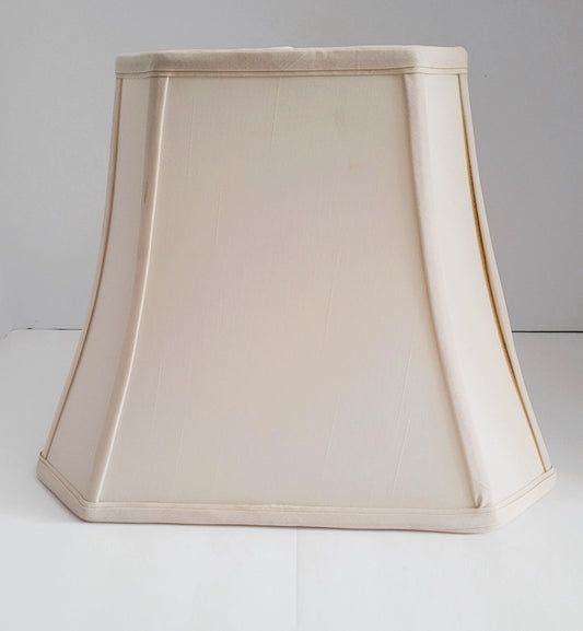 20298 Rectangular Cut Corner Silk Shade silk lamp shade Adrianas Specialty Lamp Shades