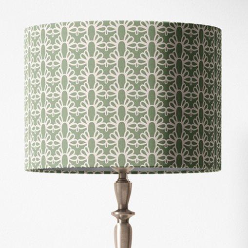 Sage Green Lampshade in FOUNTAIN ARCH | Custom Home Decor drum lamp shades Noble Winter