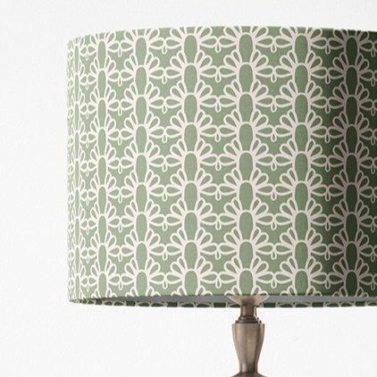 Sage Green Lampshade in FOUNTAIN ARCH | Custom Home Decor drum lamp shades Noble Winter