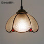 Tiffany Pendant Lights Mediterranean Loft Home Decor Creative Stained Glass Hanging Lamp Bedroom Dining Room Lighting Fixtures stained glass lampshades Adrianas Specialty Lamp Shades C3-D20CM