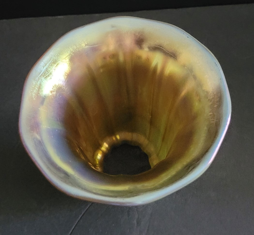 33361 Gold Aurene Trumpet Louis Comfort Tiffany Adrianas Specialty Lamp Shades
