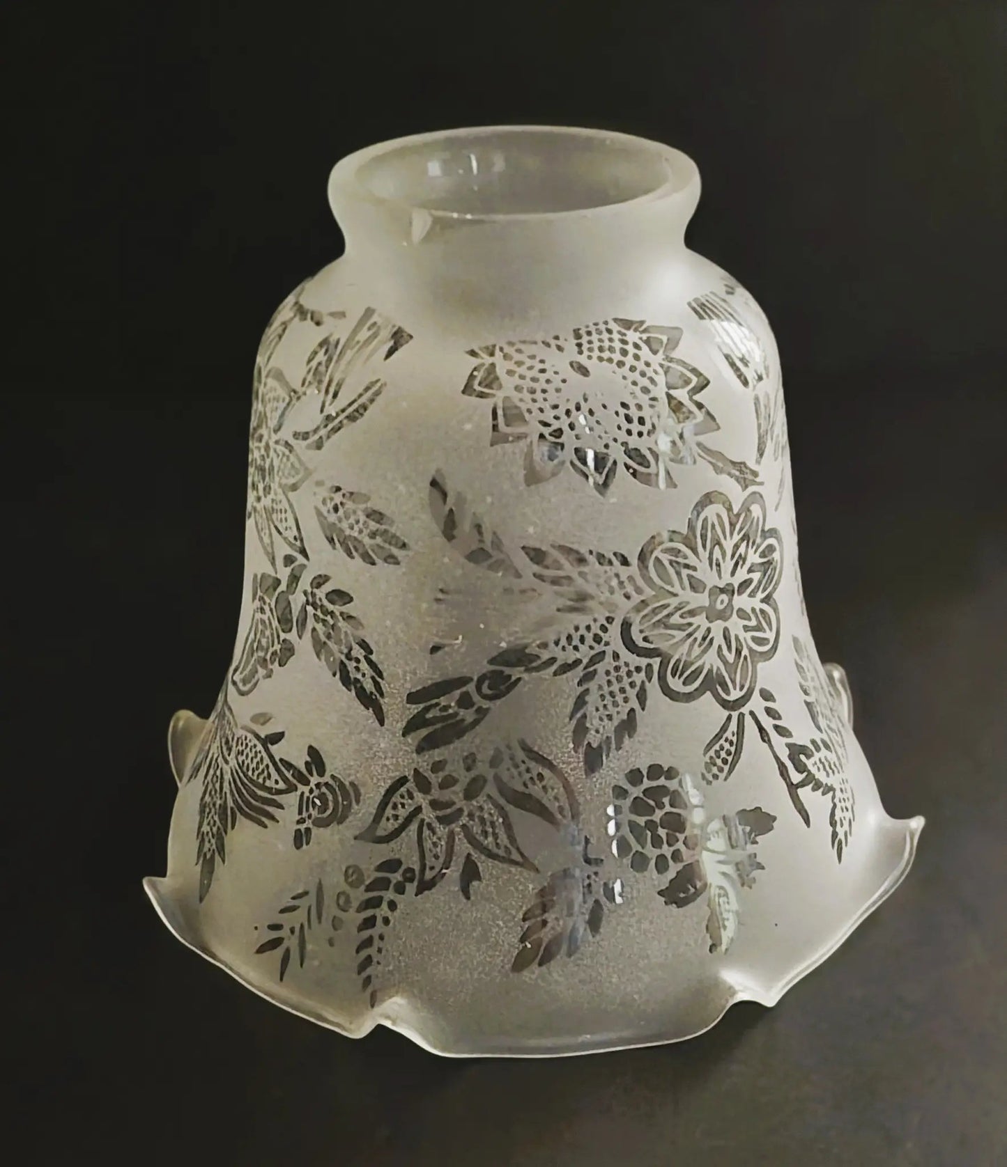 Victorian Pattern Glass Pendant Shade – 2¼" Fitter, 4¼" Diameter & Height - Adrianas Specialty Lamp Shades