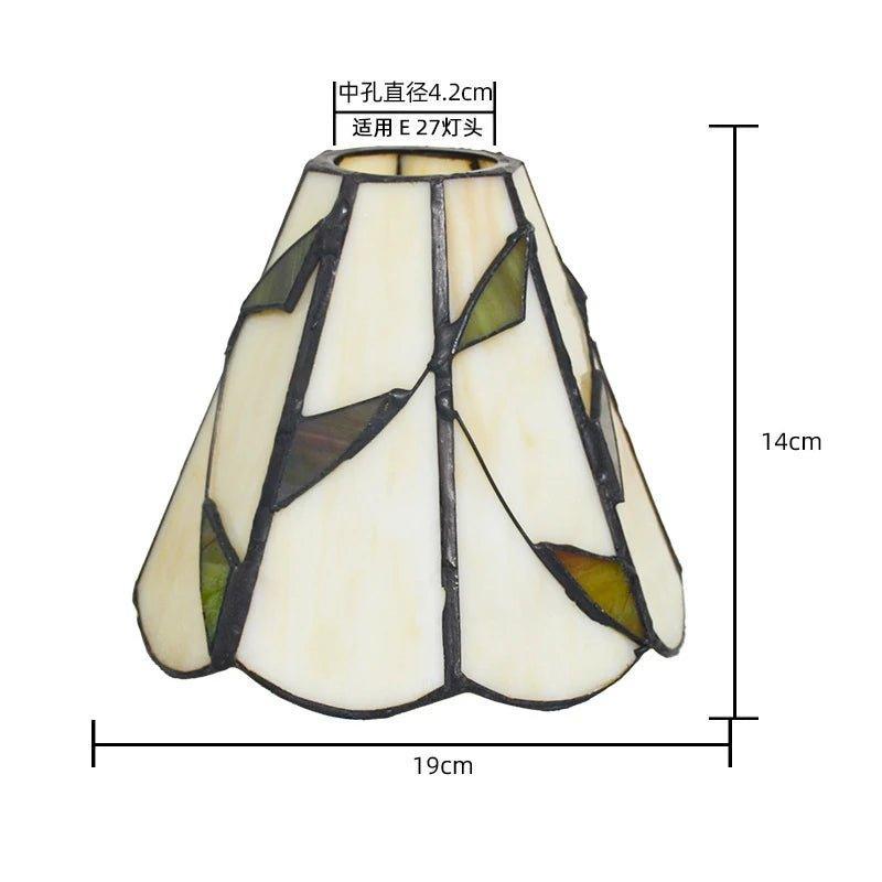 Vintage Stained Glass Lampshade for Pendant Lights Wall Sconce Stand Ceiling Lighting Tiffany Lamp Shade Bedside Bedroom Decor - Specialty Shades
