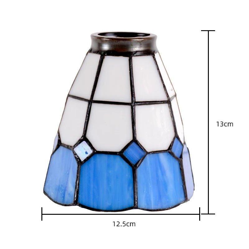 Vintage Stained Glass Lampshade for Pendant Lights Wall Sconce Stand Ceiling Lighting Tiffany Lamp Shade Bedside Bedroom Decor - Specialty Shades