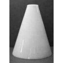 11223 White Glass Cone Lamp Shades - Adrianas Specialty Lamp Shades
