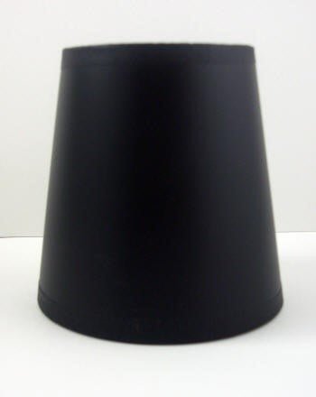 25656 Mini Black Parchment Clip On - Adrianas Specialty Lamp Shades