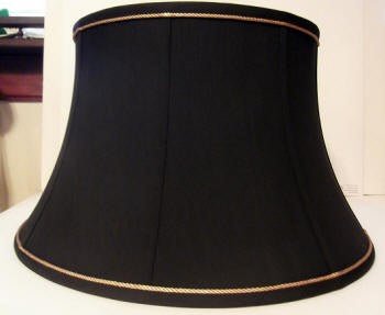 32149 Black Silk Floor Lampshade - Adrianas Specialty Lamp Shades