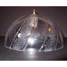 32296 Clear Acrylic Clip On Ceiling Shade 8 Bottom - Adrianas Specialty Lamp Shades