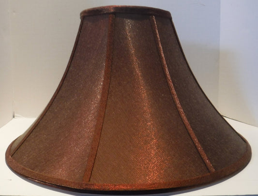 34121 Large Brown Silk Table Shade - Adrianas Specialty Lamp Shades