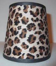 37001 Leopard Drum Chandelier Lamp Shades - Adrianas Specialty Lamp Shades
