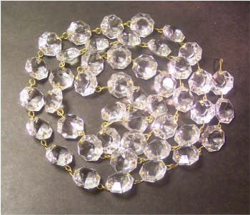 39 Inch Crystal Prism Chain 16mm Diameter - Adrianas Specialty Lamp Shades