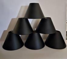 40090 Black Parchment with Gold Lining Chandelier - Set of Six - Adrianas Specialty Lamp Shades