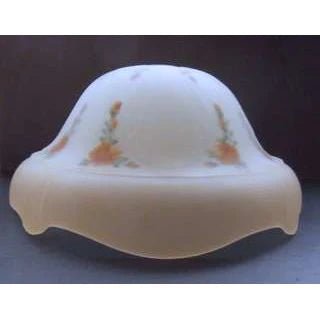 40111 Champagne and Peach Floral Dome - Adrianas Specialty Lamp Shades
