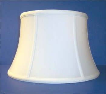 56423 White Silk Uno Floor Lamp Shade - Adrianas Specialty Lamp Shades