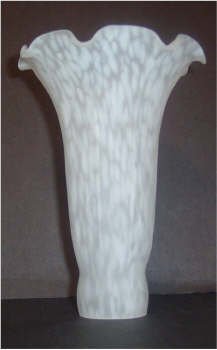 61812 White Frit Tulip Shades - Adrianas Specialty Lamp Shades