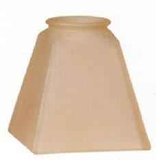 61925 Champagne Square Gas Shade - Adrianas Specialty Lamp Shades