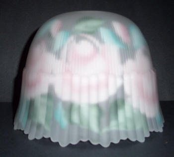 65213 Reverse Painted Pink Roses Lamp Shades - Adrianas Specialty Lamp Shades