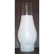 66212 Chimney 3 /4 Frost 2 5/8 Inch Fitter, 8 1/2 inch Tall - Adrianas Specialty Lamp Shades