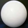 81882 White Acrylic Neck Less Ball - Adrianas Specialty Lamp Shades